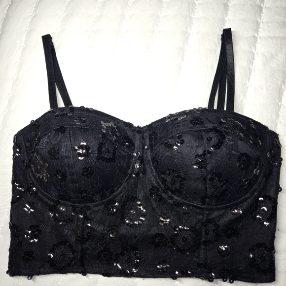 G By Guess Sequin Bustier, perfect condition. - Picture 1 of 12